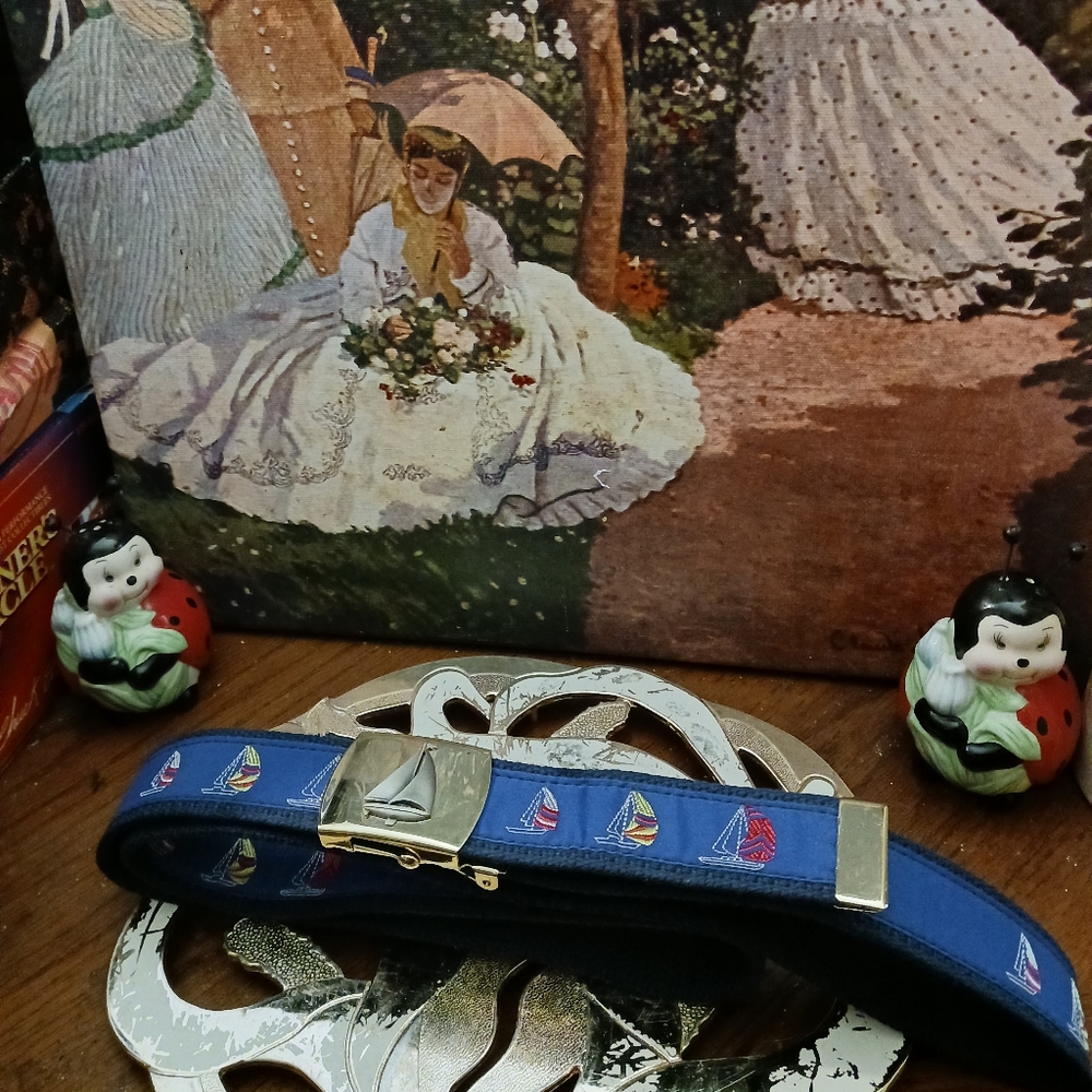 🚢 Skippers Fla,NAUTICAL belt,🏝🏖🏞🎋🎁Never worn.🛥New!BOAT🛶 ⛵️🎁U.S.A. - Picture 7 of 16